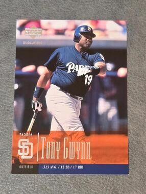 2001 Upper Deck Evolution #78 Tony Gwynn Baseball Card